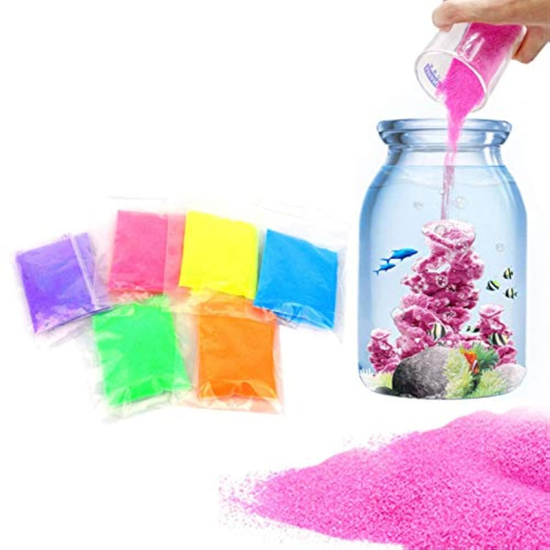 6 Pack Magic Hydrophobic Sand Set - 6 Colors for Kids and Adults