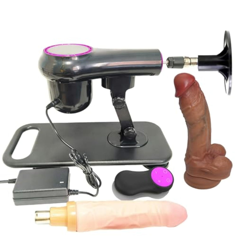 Upgraded Sex Machine And Dildo Remote Control 21 Modes,Sex Toy Dildo Machine,Automatic Thrusting Machine 3Xlr Connector Elegant And Quiet Thrusting Dildos