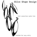 Oval Bullet Bdsm Urethral Sound Stainless Steel Penis Plug Bladder Dilators With Ring & Nylon Line Erotic Sm Sex Toys Set, Male Glans Rings Probe Tubes Plugs Dilator For Men Gay (10+12+14Mm)