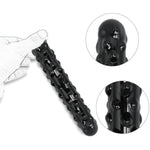 Crystal Glass Anal Butt Plug,Anal Plug Sex Toys With Bumps Prostate Massager Anal Dildo Anal Trainer Toys For Women Men Couples Anal Expander Buttplug Analplug (Black)