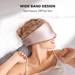 Silk Sleep Mask for Side Sleeper, Eye Mask Sleeping for Women Men