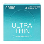 Dotted Pleasure&Ultra Thin&Ribbed Condoms, For Ultra Sensitivity, Natural Latex, Lubricated Condoms - 9 Count