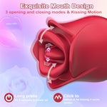 Adult Sex Toys Vibrator,2 In 1 Mouth-Shaped Tongue Vibrator Clitoral Stimulator For Women With 10 Vibration And 3 Kissing Modes, Sexual Pleasure Tools Consoladores For Women