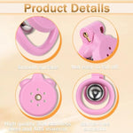 Male Pink Flat Inverted Negative Chastity Cage Sex Toy With 4 Rings And Pink Belt Set, Sissy Cock Cage Small Chastity Device Penis Locked Bondage Sm Adult Sex Toys For Gay Men Advanced Player