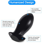 Big Butt Plug Trainer, Anal Plug Prostate Massage Anus Dilator Anal Ball For Beginner Advanced Men Women (Black Xl)