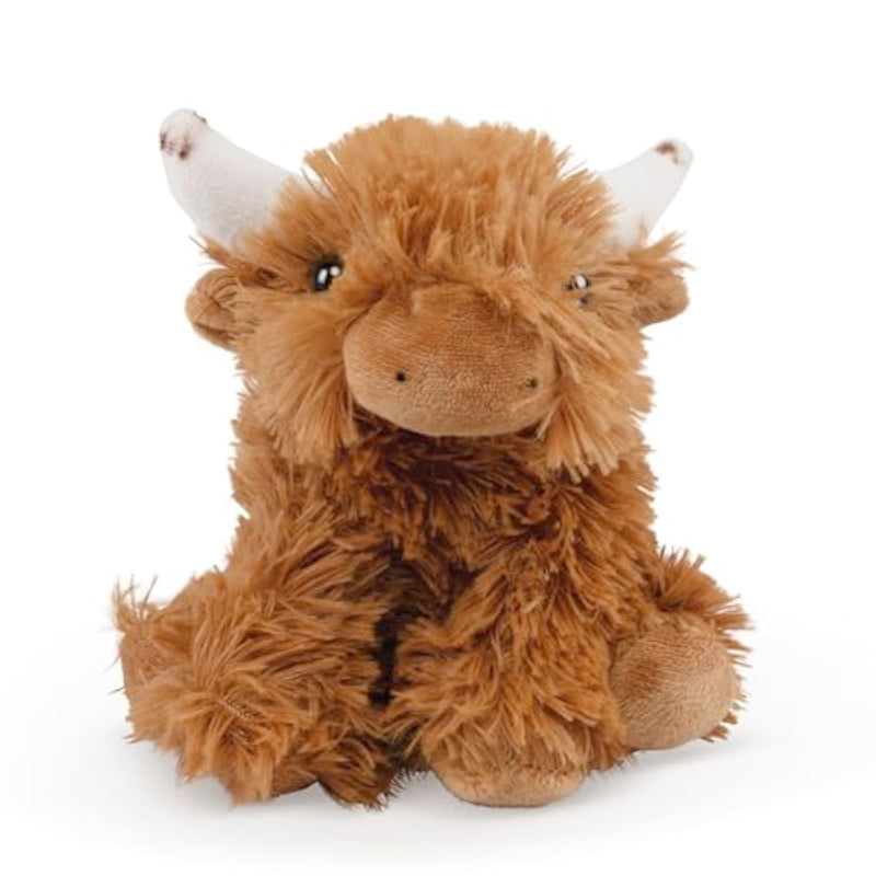 Little Highland Cow Stuffed Animal Plush Toy | Soft Toy Gift For Kids | Naturli Eco-Friendly Plush| 5 Inches