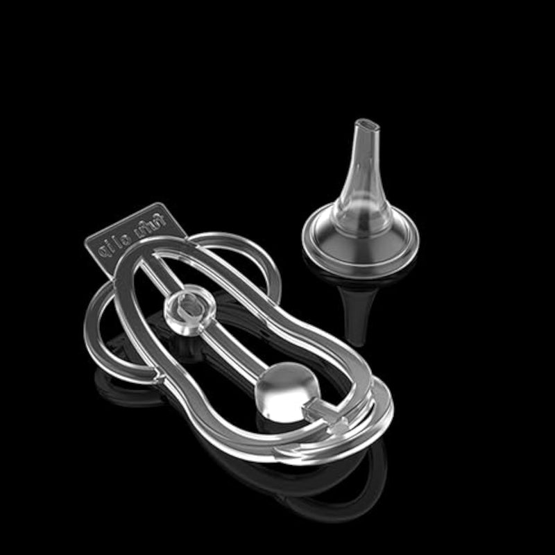 Chastity Device With Urination Funnel, Ventilated Male Chastity Cage, Penis Training Clip Sm Bondage Sex Toy, Nylon Resin, Lightweight & Durable, 3.8In Length, 1.3In Inner Diameter (Clear)