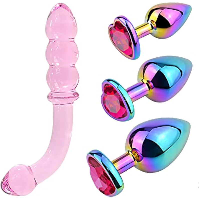 Anal Trainer Kits Anal Plugs Different Size Butt Plug For Personal Massager G-Spot Stimulation