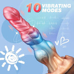 9.6" Thrusting Dildo Monster Dildo Fantasy Dragon Dildo, Huge Dildo Thick Anal Dildo Big Horse Dildo, 4In1 Vibrating Knot Dildo Animal Dog Dildo Alien Wolf Dildo With Heating, Adult Toys For Women Men