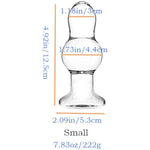 Crystal Anal Beads, 4.92 Inch Glass Butt Plugs Sex Toys For Beginners, Men,Women,Couples