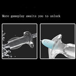 Luminous Hollow Anal Plug Transparent Soft Wearing Anal Plug Anus Peep For Anal Expansion For Couple(M)