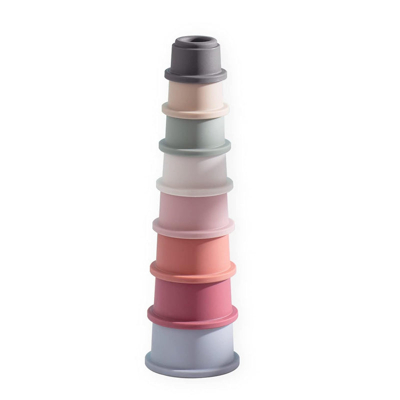 Stacking Cups Baby Toy, Nesting Cups 8 Pcs With Pattern For Kid Baby 6 Mont