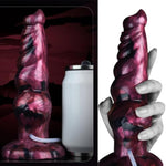 Fetish Fantasy Squirting Knotted Dildo, 8'' Insertable Ejaculation Fuction Anal Dildo Plug With Knots, Silicone Fandom Sex Toy