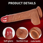 8.46In Silicone Thrusting Realistic Dildo, Vibrator Sex Toys For G Spot Anal Stimulation With 8 Thrusting & 10 Vibration & Heating Mode Remote Control Adult Toy With Suction Cup For Women Couple