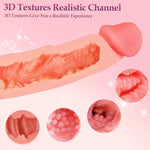 2 In 1 Male Masterburters Realistic Dildo With Lifelike Vigina, Pocket Pussys With 3D Texture Channel, 8.3 Inch Penis Pump Enlarger Sleeve Adult Sex Toys Soft Stroker Sex Doll For Men Women Couples