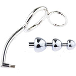 Multifunctional Anal Plug With Penis Ring Anal Trainer Metal Stainless Steel Anal Butt Plug Adult Sexy Toys For Women,Men & Beginners
