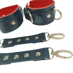 Bondage Restaints Set -Handcuffs & Footcuffs Sex Bondage Bdsm Toys Kit Restraints Set For Couple, Sex Things For Couples Kinky Sex Bdsm Toy For Women (Red& Black)