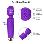 Rechargeable Personal Wand Massager + Realistic Double-Ended Dildo