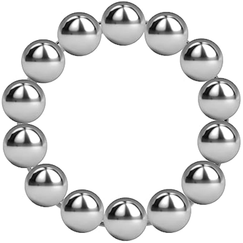 Stainless Steel Cock Ring Beaded Penis Ring Glans Ring Erection Enhancing Orgasm Increase Semen Lock Sex Toys For Men Delay Ejaculation(1.49")