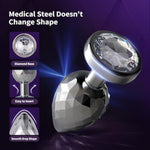 Butt Plug Set Adult Toys - Metal Anal Plug Trainer Couples Sex Toy For Men Women Anal Stimulator Prostate Massage Masturbation Plugs Adult Butt Beginner Kit, 3Pcs