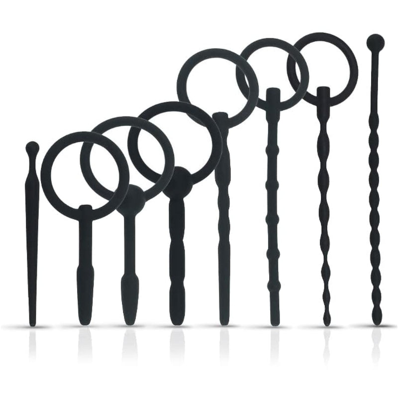 Sex Toys - Catheters & Sounds 8 Pcs Penis Plug Set Male Silicone Penis Dilator Urethal Rod Urethral Obstruction Cock Expansion Plug Masturbation Sex Toy