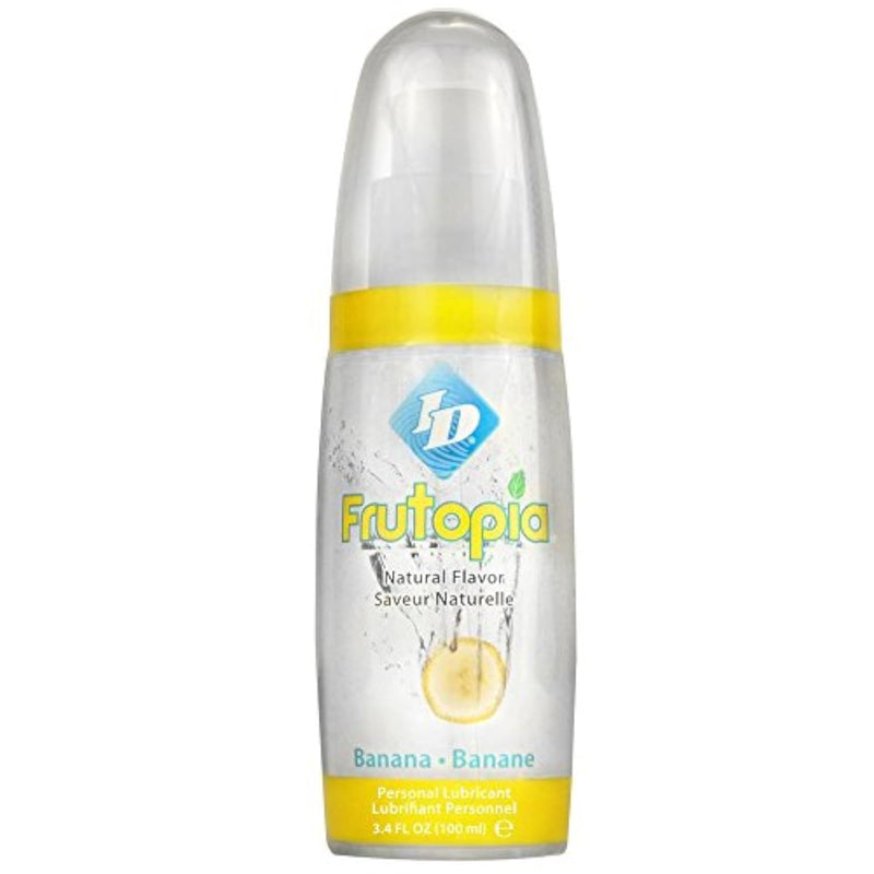 Banana Flavored Personal Lubricant by ID Lubricants - Ultra Clear Liquid, 3.4 Oz Water Based Lube