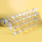 14In Anal Beads For Men/Women, Tpe Anal Plug Vaginal Anus Dilator Prostate Massage Adult Erotic Sex Toys For Beginners (Clear, S)