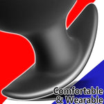 Anal Plug For Comfortable Long-Term Wear Butt Plug With Safe Curved Base & Slender Stem Black Silicone Prostate Massager Dilator Sex Toy For Women Men Masturbation (Xl)