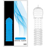 New Reusable Sleeves 666 Girth For Men Extender Enlarger Extension Enhancer Ball Stretch Sleeve Girth Best Gift-(Transparent-5Pcs)