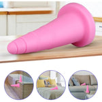 Large Butt Plug Pink Ice Cream Cone Anal Plug Liquid Silicone Anal Cone Dildo For Anal Training Super Soft Anal Dildo Anal Stretcher Adult Sex Toys For Men Women Expert (Xl)