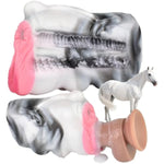Dual Channel Horse Male Masturbator, Fantasy Monster Male Masturbation Cup With Realistic Animal Vaginal Anus Stoker Sleeve,Silicone Pocket Pussies Blowjob Machine Adult Sex Toys (Yc-2305-Magic-Horse)