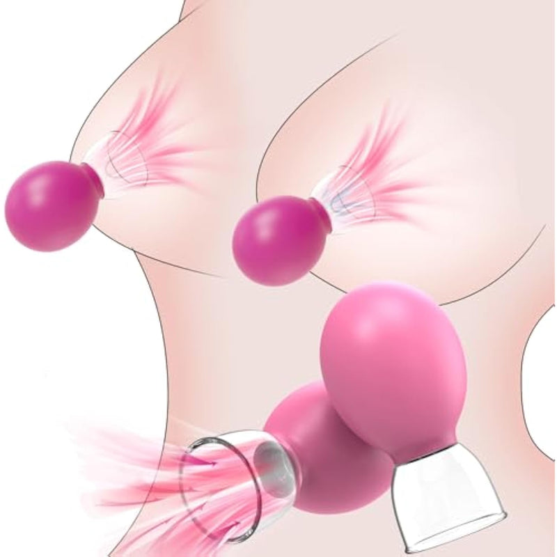 Nipple Toys Female Sex Toy - Bdsm Beginner Toy Nipple Sucker Set, Mini Pair Of Nipple Stimulation Adult Toys For Women, Nipple Sucking Clamps Sex Pleasure Women Couple (Pink)