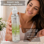 Intiloob Body Massage Glide Gel, Water-Based Formula for Smooth Body Massage, Non-Sticky, Easy to Clean, 200ml / 6.76 fl oz (Aloe Vera)