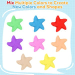 3-Color Play Sand for Kids, 2.88lbs Sensory Sand for Shaping and Sculpting
