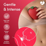 Strawberry Clit Sucker Womens Sex Toy, Discreet Air Pulse Suction