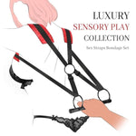 Bdsm Kit Sex Bondage With Sex Whip Adult Toys,Sex Restraints Doggy Style Sex Straps Bondage Set For Couples Sex Toy,Adjustable Strap Bed Restraints Bondage Toys For Couple Beginner Sm Game Play