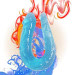Realistic Double-Headed Dildo for Adult Sex Toys - Blue Color