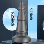 Anal Plug Butt Plug Trainer With Suction Cup Black Silicone Cone Prostate Massager Dilator Sex Toy For Men Women Masturbation (S)