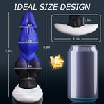 7.5" Large Butt Plug Fantasy Knotted Dildo with Strong Suction Cup