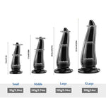 5.5 Inch Soft-Touch Anal Trainer for Women - Black