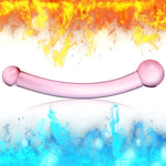 Glass Double Ended Dildo Crystal G-Spot Pleasure Wand With Different Size Ends Adult Sex Toy For Men Women Lesbian Gay