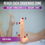 9" Realistic Dildo Sex Toy Lifelike Huge Silicone Dildo With Strong Suction Cup For Hands-Free Play, Realistic Penis For G-Spot Stimulation Dildos Anal Sex Toys For Women And Couple