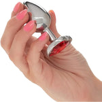 Jewel Small Ruby Heart Anal Plug
