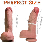Realistic Dildo With Suction Cup - Lifelike G-Spot & Anal Dildo For Beginners, Hands-Free Sex Toy For Women, Men, And Couples