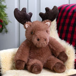 Moose Stuffed Animal - Soft Brown Moose Plush, 18" For Kids
