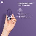 Purple Pleasure Vibrator Sex Toy | Adult Toys For Women | Lay-On Vibrator With 15 Vibration Modes | Vibrating Sexual Pleasure Device | Stimulation Vibrators | Female Wellness Tools