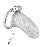 Chastity Cage Push-Lock Set With Invisible Lock- Metal Chastity Device Locked 2 Keys Metal Chastity Locks Comfortable,Male Chastity Cage Adult Sex Toys Bdsm Bondage Devices For Men (Ring:40Mm)
