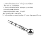 Stainless Steel Urethral Sounds Penis Plug Hollow Urethral Dilator Male Short Urethral Catheter Plug Sex Toy For Men Urethral Stimulation Masturbation (3.34Inch)