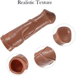 Silicone Penis Sleeve Cock Extender For Men, Reusable Realistic Dildo Sheath Enlarger Male Sex Toys For Men, Soft Thick Textured Sexual Girth Enhancer For Gay Couple