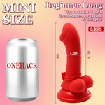 5.7 Inch Red Fantasy Realistic Dildo with Strong Suction Cup